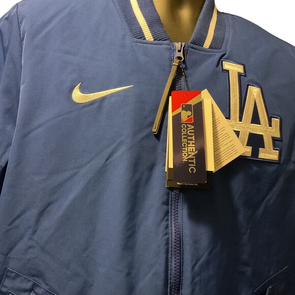 Authentic Los Angeles Dodgers Blue On Field Performance Jacket Men Small NEW NWT - Picture 11 of 12